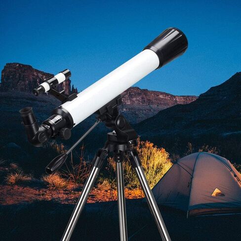 Moutec Telescope for Astronomy Beginners with Sturdy Steel Tripod, 700x70mm AZ Astronomical Refractor Telescope for Adults, Great Astronomy Gift for Kids to Explore Moon and Planets in Saudi Arabia