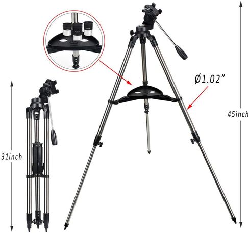Moutec Telescope for Astronomy Beginners with Sturdy Steel Tripod, 700x70mm AZ Astronomical Refractor Telescope for Adults, Great Astronomy Gift for Kids to Explore Moon and Planets in Saudi Arabia