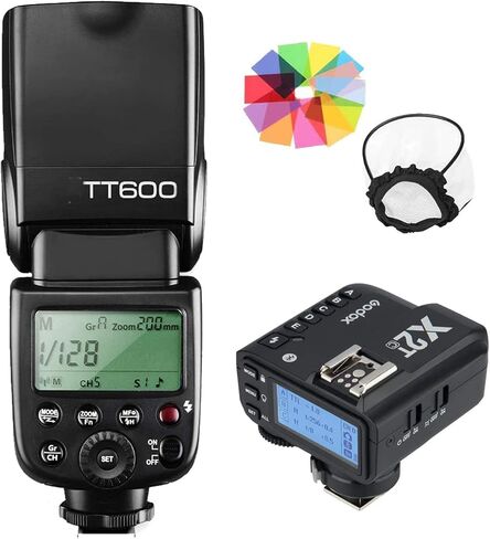 Godox TT600 HSS 1/8000S 2.4G Wireless GN60 Flash Speedlite Built in Godox X System Receiver with X2T-C Trigger Transmitter Compatible Canon Camera in Saudi Arabia