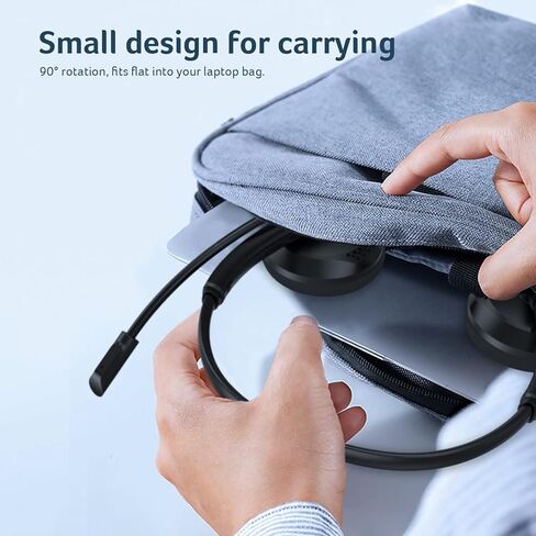 NUBWO HW03 USB Headset with Microphone for PC with in-Line Control,Wired Headphones with Mic for Mac,Laptop,Smartphone,Business & Students Essentials in Kuwait