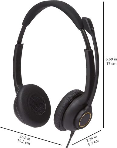 سماعة رأس USB سلكية مزدوجة الجوانب من AmazonCommercial in Kuwait