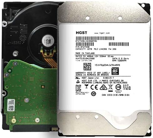 HGST Ultrastar He10 | HUH721010ALE600 | 0F27604 | 10TB SATA 6-Gbps 7.2K RPM 256MB 3.5in 512E ISE Hard Drive (Renewed) in Saudi Arabia