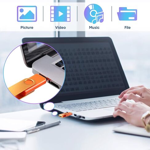 Xuhal 50 Pcs 128mb Flash Drive Pack Portable USB Thumb Drives with Lanyards Flash Memory Storage Device Swivel Thumb Drive Bulk for Data Storage Backup Transport Migration, Mixed 10 Color in Saudi Arabia