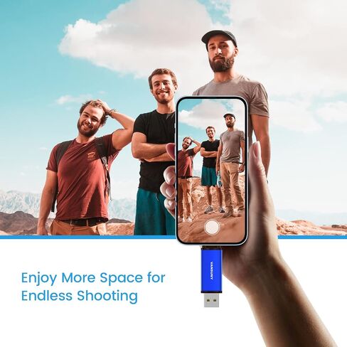 Vansuny 64 جيجابايت 5 عبوات USB من النوع C محركات أقراص فلاش 2 في 1 محرك فلاش مزدوج USB A + USB C OTG محرك أقراص فلاش للهواتف الذكية التي تعمل بنظام Android والكمبيوتر اللوحي والكمبيوتر المحمول (أزرق) in Kuwait