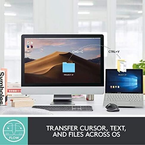 لوحة مفاتيح Logitech USB-C MX Keys المتقدمة اللاسلكية المضيئة - الجرافيت (متجددة) in Kuwait