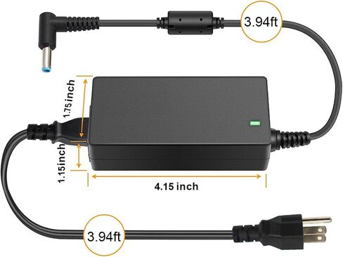 Laptop Charger for HP Smart Blue Tip Pavilion x360 x2 11 13 15 Elitebook 830 840 850 G3 G4 G5 G6 Probook 450 G5 640 650 G2 Spectre l25296-002 710412-001 741727-001 740015-003 854054 Power Supply Cord in Saudi Arabia