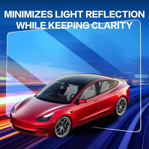 واقي شاشة WSFSLJWDW HD متوافق مع نموذج تسلا 3 موديل Y 15 بوصة في مركز التحكم باللمس شاشة السيارة الملاحة باللمس واقي شاشة اللمس زجاج مقسى مقاوم للخدش مضاد للوهج (شفاف) in Kuwait