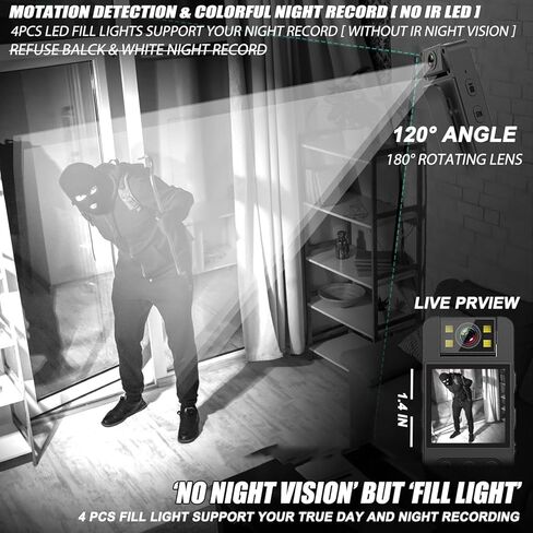 كاميرا الجسم مع تسجيل عالي الدقة 1080 بكسل، ومسجل شاشة 1.4 بوصة، وبطاقة 64 جيجابايت مدمجة مع وضع مصباح يدوي، وتسجيل حلقي، وعمر بطارية 6 ساعات، وكاميرا شرطة يمكن ارتداؤها للمنزل، والخارج، وإنفاذ القانون، وحارس الأمن in Kuwait