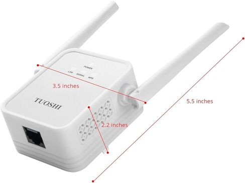 2022 مُعزز إشارة موسع نطاق WiFi TUOSHI بسرعة 1200 ميجا بت في الثانية، يغطي ما يصل إلى 5000 قدم مربع و35 جهازًا، ومكرر WiFi ثنائي النطاق 2.4 و5 جيجا هرتز مع منفذ Ethernet/LAN in Kuwait