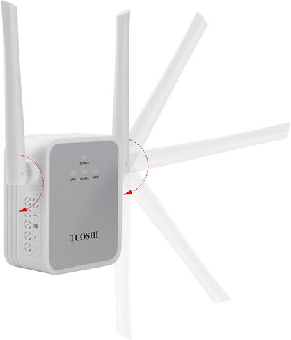 2022 مُعزز إشارة موسع نطاق WiFi TUOSHI بسرعة 1200 ميجا بت في الثانية، يغطي ما يصل إلى 5000 قدم مربع و35 جهازًا، ومكرر WiFi ثنائي النطاق 2.4 و5 جيجا هرتز مع منفذ Ethernet/LAN in Kuwait
