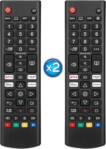 (Pack of 2) 2022 New Remote Control, Compatible for LG UHD OLED QNED NanoCell 4K 8K Smart TV with Netflix, Prime Video, Disney, LG Channels Button in Saudi Arabia