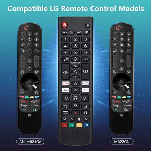 (Pack of 2) 2022 New Remote Control, Compatible for LG UHD OLED QNED NanoCell 4K 8K Smart TV with Netflix, Prime Video, Disney, LG Channels Button in Saudi Arabia