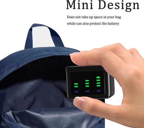 Bonadget 2000mAh 3-Pack Battery and 3-Channel Storage Charger for Gopro Hero 10/9 with USB & Type-C Charging Port Compatible with Gopro Hero 10 Black Battery and Charger Bundle with LED Display Screen in Kuwait