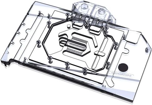 كتلة تبريد المياه GPU النحاسية GPU Waterblock بطاقة الرسومات كتلة تبريد المياه لجيجابايت GeForce RTX 4090 Windforce 24G (5V ARGB Aura Effect LED Lights GPU Block مع لوحة خلفية) in Kuwait