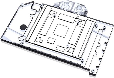 كتلة تبريد المياه GPU النحاسية GPU Waterblock بطاقة الرسومات كتلة تبريد المياه لجيجابايت GeForce RTX 4090 Windforce 24G (5V ARGB Aura Effect LED Lights GPU Block مع لوحة خلفية) in Kuwait