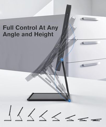 rooCASE Case 2021/2020 iPad Pro 11 Inch Gen 2/3 - Height and Angle Adjustable Table Stand Case with Apple Pencil Holder (Gen3 A2301 A2377 A2459 A2460 - Gen2 A2228 A2068 A2230 A2231) in Kuwait