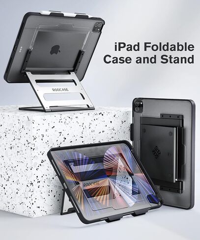 rooCASE Case 2021/2020 iPad Pro 11 Inch Gen 2/3 - Height and Angle Adjustable Table Stand Case with Apple Pencil Holder (Gen3 A2301 A2377 A2459 A2460 - Gen2 A2228 A2068 A2230 A2231) in Kuwait
