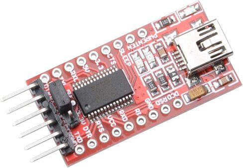 BAEASU 2-Pack FT232RL USB صغير إلى TTL وحدة التكيف 5 فولت 3.3 فولت 1.8 فولت لوحة القطع + 12 قطعة كابل f-f Dupont in Kuwait