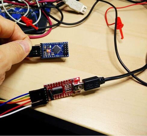 BAEASU 2-Pack FT232RL USB صغير إلى TTL وحدة التكيف 5 فولت 3.3 فولت 1.8 فولت لوحة القطع + 12 قطعة كابل f-f Dupont in Kuwait