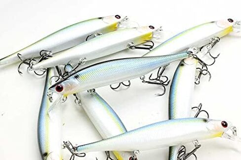 مؤشر البرق من LUCKY CRAFT 110SP، Jerkbait جنبًا إلى جنب، بطولة العمل الحائزة على طعم مثالي متذبذب للمياه العذبة في بحيرة باس لصيد الأسماك in Saudi Arabia