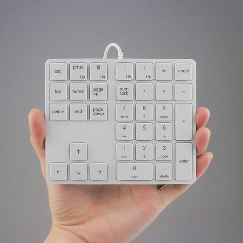 Qisan Numeric Keypad 34 Keys (30%) Mini Multifunctional Wired Number Keypad Black Magicforce | Number Pad for Laptop | Gaming Keypad for Pc | Laptop Accessories | Keypad for Computer-Black Magicforce in Kuwait