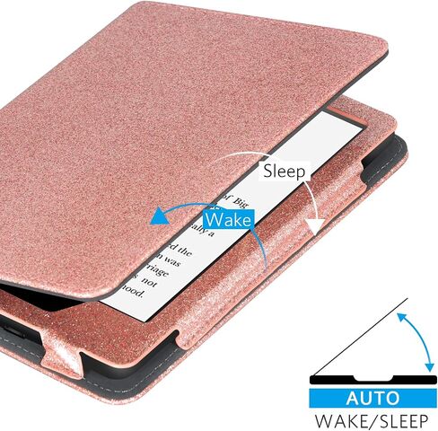 CoBak Kindle Paperwhite Case with Stand - Durable PU Leather Cover with Auto Sleep Wake, Card Slot, Hand Strap Feature - Fits Kindle Paperwhite 11th Generation 6.8" and Signature Edition 2021 Released in Saudi Arabia