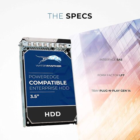 WP 16TB SAS 12Gb/s 7.2K RPM 3.5" HDD for Dell PowerEdge Servers | Enterprise Hard Drive in 14G 15G Tray | Compatible with Poweredge (Renewed) in Saudi Arabia