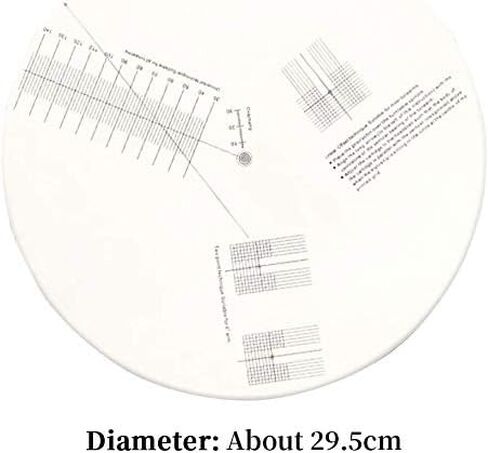 Turntable Cartridge Alignment Protractor Mat, Anti-sliding LP Vinyl Record Pickup Calibration Plate Distance Gauge Protractor Adjustment Tool Ruler for Turntable Accessor in Kuwait