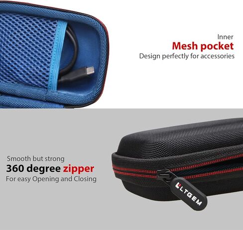 LTGEM Case for Samsung T7 Shield 1TB 2TB Portable SSD External Solid State Drive - Hard Protective Cover Storage Bag,Grey in Kuwait