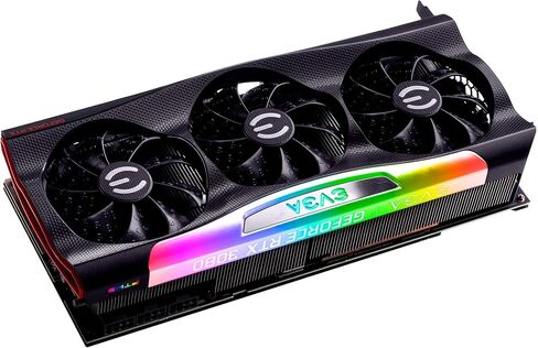 EVGA 10G-P5-3897-KR GeForce RTX 3080 FTW3 ULTRA GAMING، 10 جيجابايت GDDR6X، تقنية iCX3، ARGB LED، لوحة خلفية معدنية (متجددة) in Kuwait