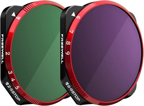 Freewell VND Filters 2-Pack Variable ND 1-5 Stop, 6-9 Stop for Osmo Pocket 3 - Adjust Exposure in Real-time in Kuwait