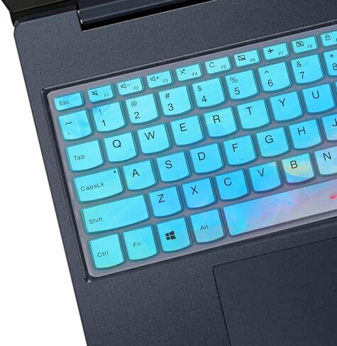 MUBUY Keyboard Cover for 2020 2019 New Lenovo IdeaPad 15.6" 17.3" 320 330 330s 340s 520 S540 720s 130 S145 L340 S340 V330 V130 Keyboard Protective Skin [with Numeric Keypad] -Black in Kuwait
