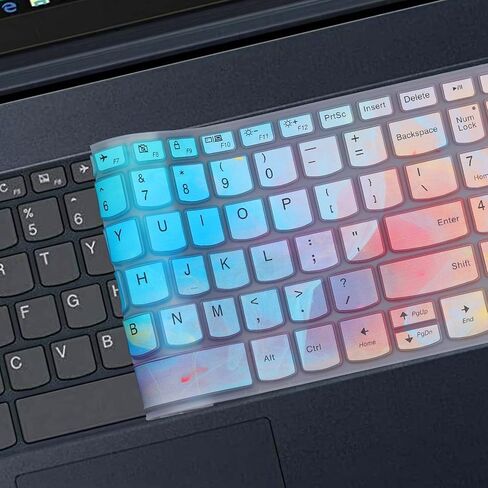 MUBUY Keyboard Cover for 2020 2019 New Lenovo IdeaPad 15.6" 17.3" 320 330 330s 340s 520 S540 720s 130 S145 L340 S340 V330 V130 Keyboard Protective Skin [with Numeric Keypad] -Black in Kuwait