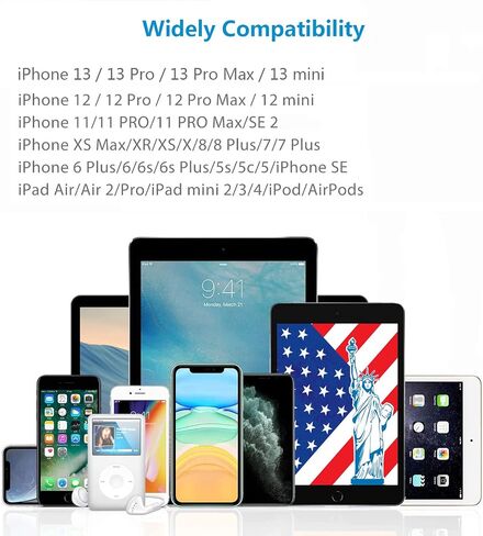 سلك Aux لهاتف iPhone، كابل صوت Lightning إلى 3.5 مم لهاتف iPhone 13 12 11 XS XR X 8 7 6 iPad iPod إلى السيارة/ستيريو المنزل/سماعة الرأس/مكبر الصوت، محول مقبس سماعة رأس معتمد من Apple MFi (أبيض) in Kuwait