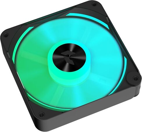 APNX FP1-120 White Performance ARGB Fan, 120mm, 30mm Frame Width, PWM 500-1600 RPM, High Air Flow, Hydraulic Bearing, Thick Shock-Absorbing Pad, for PC Case, Liquid and Air Cooler in Saudi Arabia