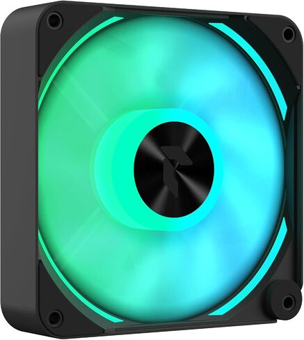 APNX FP1-120 White Performance ARGB Fan, 120mm, 30mm Frame Width, PWM 500-1600 RPM, High Air Flow, Hydraulic Bearing, Thick Shock-Absorbing Pad, for PC Case, Liquid and Air Cooler in Saudi Arabia