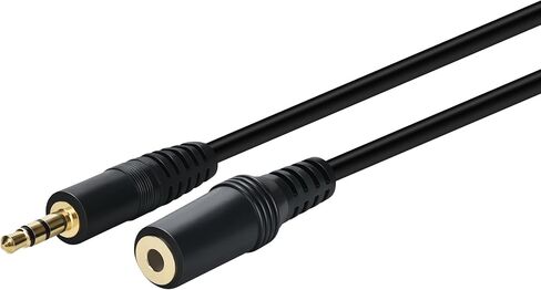 3.5mm Stereo Male to Female Extension Audio Cable Cord (1 Feet) in Saudi Arabia