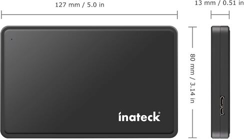 Inateck FE2004 USB A/C حاوية قرص صلب USB-A Port in Saudi Arabia