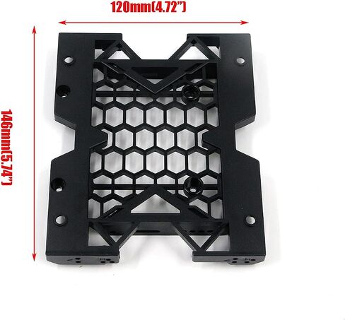 Quluxe 2.5'' or 3.5'' to 5.25'' SSD HDD Mounting Bracket, Internal Hard Disk Drive Bays Holder Adapter for PC with Screws (Pack of 4) in Saudi Arabia