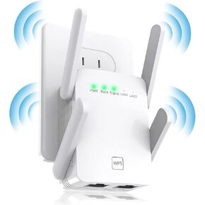 موسع واي فاي، معزز إشارة موسعات واي فاي للمنزل، 2023 أحدث معزز واي فاي ومضخم إشارة يصل إلى 8470 قدم مربع، معزز الإنترنت، مكرر مع منفذ إيثرنت ونقطة وصول، إعداد بنقرة واحدة، 2.4 جيجا هرتز in Kuwait