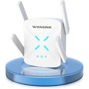 معزز إشارة WONLINK WiFi 6 للمنزل، معزز WiFi ومضخم إشارة مع منفذ جيجابت إيثرنت، مكرر نطاق WiFi مزدوج النطاق، إعداد بنقرة واحدة، 5 جيجا هرتز و2.4 جيجا هرتز، سرعة 1.8 جيجابت/ثانية in Kuwait