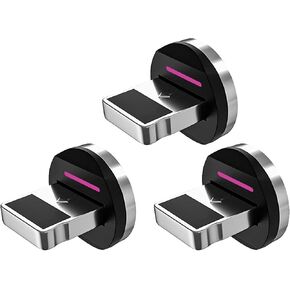 Statik 360 Pro Magnetic Connectors Tips for Fast Charging - Only Compatible with Statik360 Pro Magnet Phone Charger Cable - 3-Pack Includes Type USB C Magnetic Adapter - Compatible with USB C Devices in Kuwait