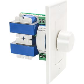 RECOIL VC-R100 Volume Controls 100W Impedance Matching Wall Mount Knob | Flush in-Wall Plate Rotary Knob for Hi-Fi Home Audio, for Dedicated Audio Zone Volume Adjustment in Kuwait