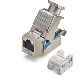 trueCABLE Shielded Cat5e Keystone Jack, Toolless, PoE++ (4PPoE) 100W, UL Listed, ETL Verified, ANSI/TIA Certified, Modular RJ45 Female, 2 Pack in Kuwait