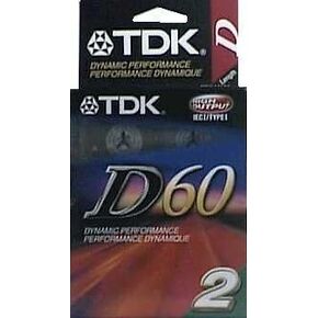 Pk/2 x 12: Tdk Normal Bias 60 Minute Cassette Tapes (D-60L2) in Saudi Arabia