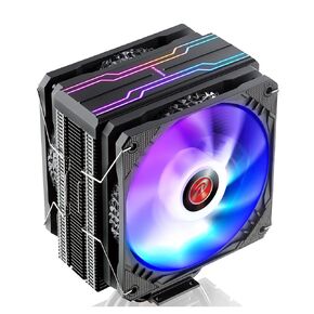 RAIJINTEK ELEOS 12 EVO RBW CPU Air Cooler, 120mm PWM Fan, 6 Copper Direct Contact Heat Pipes, 5V Addressable RGB Lights, for Intel/AMD Ryzen Socket, Compatible with LGA 1700