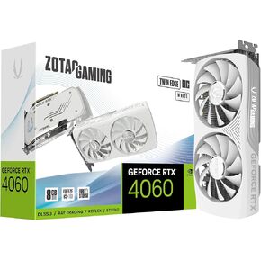 زوتاك بطاقة عرض مرئي للالعاب جيفورس RTX 4060 8GB توين ايدج او سي اصدار ابيض DLSS 3 8GB GDDR6 128 بت 17 جيجا بايت PCIe 4.0، ZT-D40600Q-10M in Kuwait