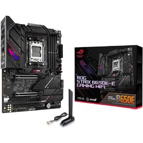 ASUS ROG Strix B650E-E Gaming WiFi AM5 (LGA1718) Ryzen 7000 Gaming Motherboard(16+2 Power Stages,DDR5,4X M.2 Slots, PCIe® 5.0, WiFi 6E, 2.5G LAN,USB 3.2 Gen 2x2 Type-C® Rear I/O Port, Aura Sync RGB)
