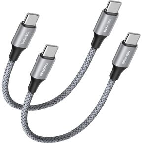 [10ft 2-Pack] Long USB C to USB C Cable Fast Charging 60W, PD Type C Charger Cord Nylon Compatible with Samsung Galaxy S23 S22 S21 S21+ S20 FE Note 20 Ultra Plus A80 5G, Pixel 7 6 Pro 6a 5 4 3 3a 2 XL