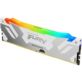 Kingston Technology Fury Renegade RGB 32GB (2x16GB) 6400MT/s DDR5 CL32 DIMM Desktop Memory (Kit of 2) | Intel XMP 3.0 | Overclocking Stability | KF564C32RSAK2-32, Black and Silver